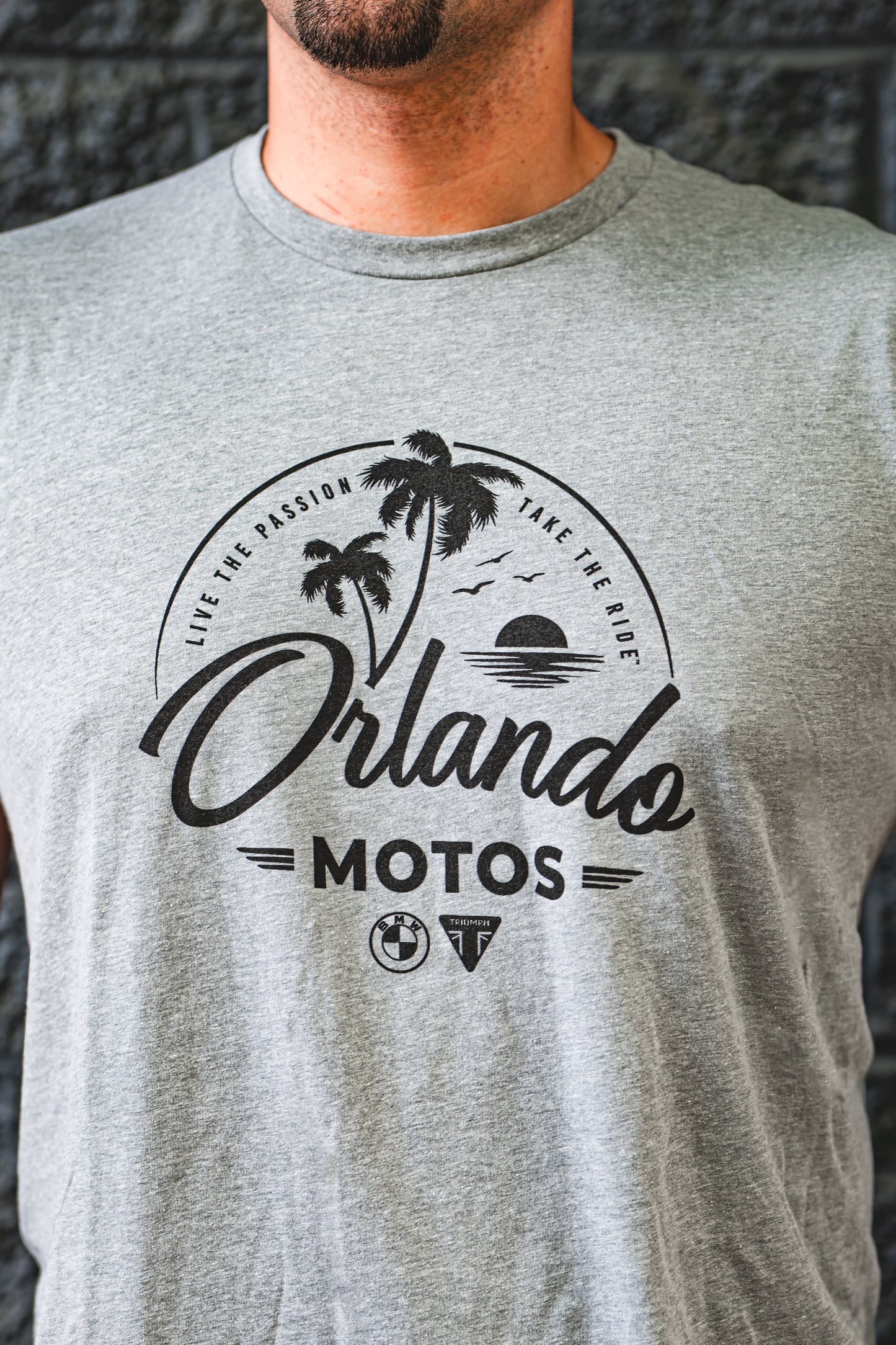 Orlando Motos Grey T-Shirt